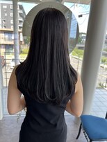 ラーム 宇部高校前店(rame)&nbsp;ブルーブラック、レイヤースタイル、髪質改善