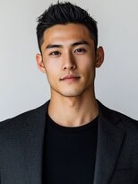 men's salon SOUL. 福山駅前店【メンズサロンソウル】【4月NEWOPEN(予定)】 フェードカット アップバング ビジネスヘア メンズショート 30代