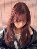 ビーハイブ 仙台駅前店(Behive)&nbsp;ピンクヘア/ブリーチなし/レイヤーセミロング/10代20代30代