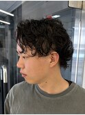 MEN’S/リバースセンターパート/サーフカール/藤沢美容院