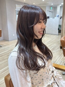 リアン 綱島(Lien) ラベンダーグレージュ/透明感カラー/ブリーチなし/前髪カット