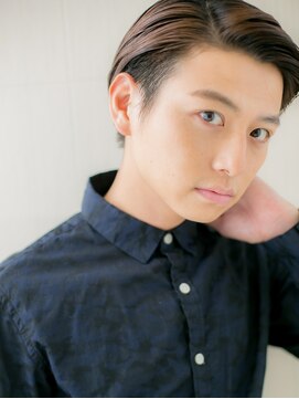モッズヘアー メン 戸田公園店(mod's hair men) ダークブラウン七三分け清潔感リクルートツーブロックi戸田公園