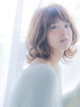 オルソーヘアー(orso hair) orso hair イエローベージュ×外ハネミディアムレイヤー