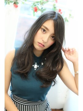 レシェル 岐阜(RECIEL) 黒髪大人ゆるパーマスタイル