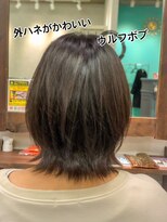 レヴェリーヘア 倉敷店(Reverie hair) #ウルフボブ #外ハネ #ウルフヘア #ボブ #ショート