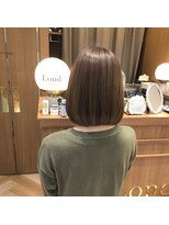 ロンド レグリーズ 立川(Lond leglise)&nbsp;ボブ/簡単スタイリング/小顔/ピンク【深味信也】