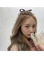 ヘアセット専門店 ナゴミ 渋谷店(nagomi)&nbsp;オルチャンメイク×ヨシンモリ★ちょんまげリボンアレンジ♪