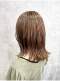 ミルクティーベージュ/ショートボブ/ショート/カット＋カラー