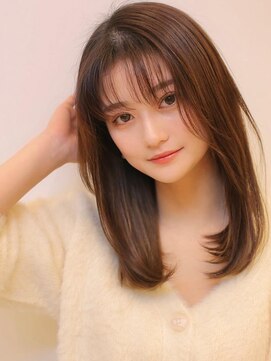 アグ ヘアー ワール イオン徳島前店(Agu hair whirl) 《Agu hair》シースルーバング×大人ナチュストレート