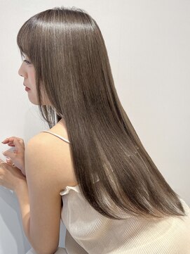 アッシュ 祐天寺店(Ash) 髪質改善カラーで絹髪ベージュ