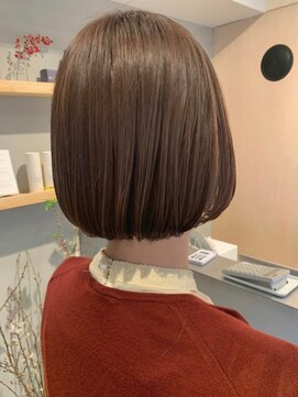 ホーム(HOME) 【HOME 下北沢】ピンクブラウン×ショートボブ