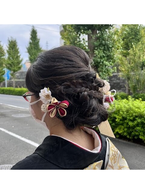 和装ヘアアレンジ☆成人式・卒業式など！