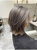ダブルカラー×プラチナグレー