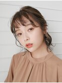 三軒茶屋_レディース_ヘアアレンジ_ヘアセット_ベージュ_愛され