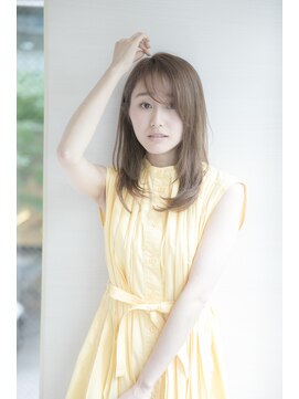 ルルディ バイ アフロディーテ銀座(luludi by APHRODITE) アンブレラカラー/こなれミディ/ウェーブパーマ/前髪/銀座