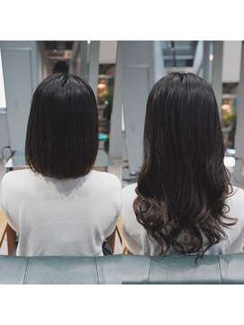 ボアップ(boappu) #プルシール#黒髪ロング#地毛風カラー#エクステ#モテ髪