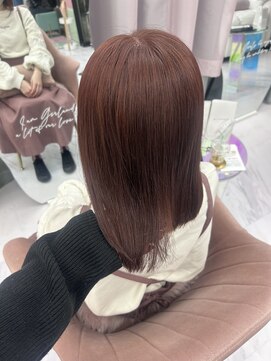 ガーランド(Girland) 【girland】ピンクレッド 韓国風/レイヤーカット