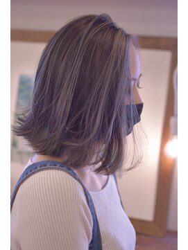 ダラ(DARA) 【コントラストハイライト】アッシュベージュ×プラチナブロンド