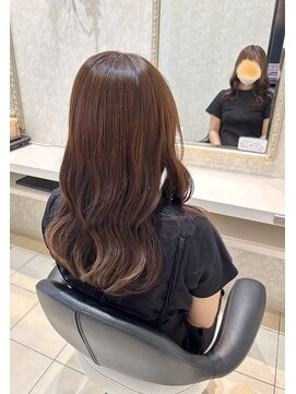 ミック ヘアアンドメイクアップ 直江津店(miq Hair&Make up) naturalbrown×treatment