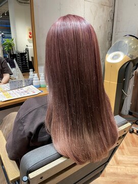 ヘアーショップ エヌアンドエー 越谷店(hair shop N&A) 大人のうるおい美髪 艶カラー 前髪,リタッチ,ピンクブラウン