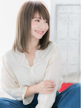 アートサロン センター北(art salon) センター北/髪質改善/細めハイライト×切りっぱなしミディアムj