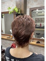 ヘアメイクスタジオ ココ(hair make studio coco) カッパー系カラー★クセを活かしたベリーショート♪