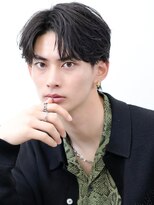 アーリー(Ali'i)&nbsp;コンマヘアニュアンスパーマ韓国マッシュウルフブルーブラック