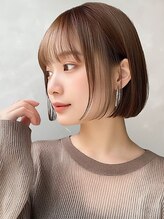 【ナチュかわ代表！ハニーベージュ×ミニボブ】ほんのり甘さをプラスして、優しげな印象に♪