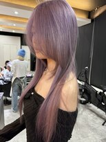 エイチ(H)&nbsp;xブリーチ/イメチェン/ホワイトブロンド/外ハネボブ/美髪/