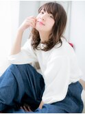 センター北/髪質改善/マロンベージュ×リラクシーセミディk