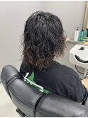 波巻きパーマ