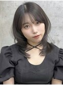 ハイライトカラーミルクティーベージュレイヤーカット