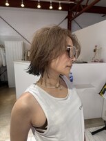 ブリックマウントヘアメイク(Blic mt hair make)&nbsp;パラっとボブにデザインカラー