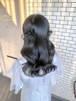 フェリーチェ(Felice)&nbsp;ハーフツイン ダウンスタイル ヨシンモリ 参列ヘア デートヘア