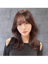 ユアーズヘア 神楽坂はなれ店(youres hair)&nbsp;顔周りレイヤー サイドバング レイヤーカット センターパート