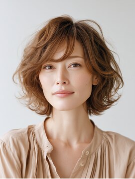 ビフィーノ リルネ(Bifino Rilune) クラゲヘアー/小顔/ココアベージュ/オリーブグレー/川西