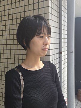 インク(ink”) 小顔ショート/マッシュショート/ダークアッシュ@20代30代40代