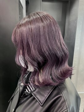 ケンジ 横浜(KENJE) ブリーチ/ラベンダー/ピンク/ボブ