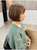 髪質改善白髪ぼかし/ショート/ショートボブ/目黒駅