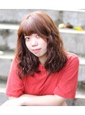 クシュっとパーマスタイル