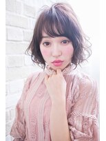 エルサフィロ キタハマ(el zafiro kitahama) 【el zafiro kitahama】大人かわいい フェミニン カール ボブ