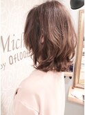 髪質改善外ハネふんわり動き簡単まとまるツヤカラーカーブカット