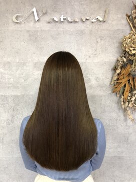 ナチュラル 仙台駅前店(Natural) 縮毛矯正ケアルーガ 艶髪カラー