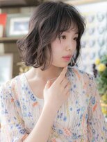 カバーヘア ブリス 北浦和(COVER HAIR bliss) 黒髪くすみカラーくせ毛風エアリーミディa北浦和20代30代40代