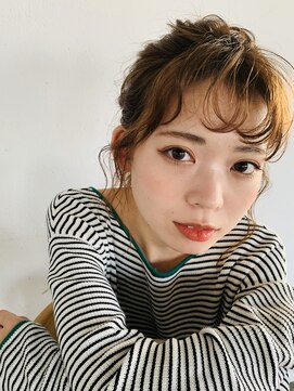 ヘアー アイス 御器所本店(HAIR ICI) 簡単ラフお団子アレンジ