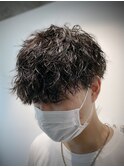 ツイスパ刈り上げマッシュ