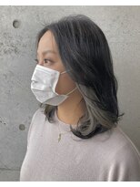 オーク ガーデン 中目黒(OAK garden)&nbsp;レイヤーミディ インナーカラー イヤリングカラー 【OAK中目黒】