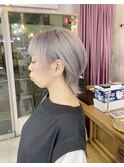 【MIRAC町田店】ホワイトシルバー×ショートウルフカット