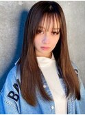 髪質改善で作る美髪ストレート　新宿/縮毛矯正　前髪カットAujua