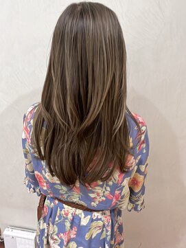 ネックス 表参道本店(nex) 【nex 表参道】白髪ぼかし ハイライト ベージュカラー 齋藤